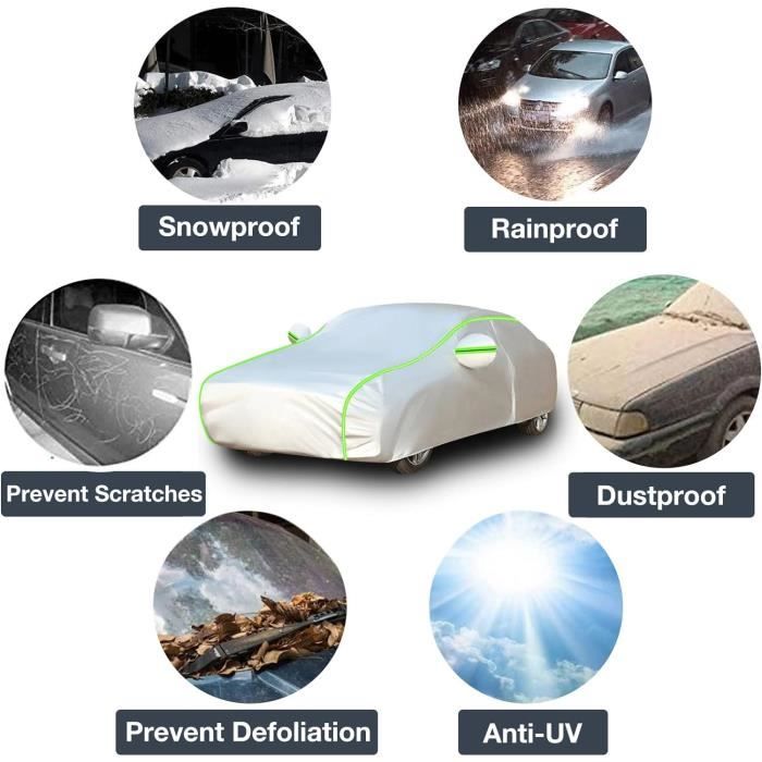 SaCLi Housse de Voiture pour Ford Focus St Focus RS Bâche Voiture Extérieur Étanche d'extérieur Protection UV Imperméable et Anti- Poussière Couverture(Color:A-3,Size
