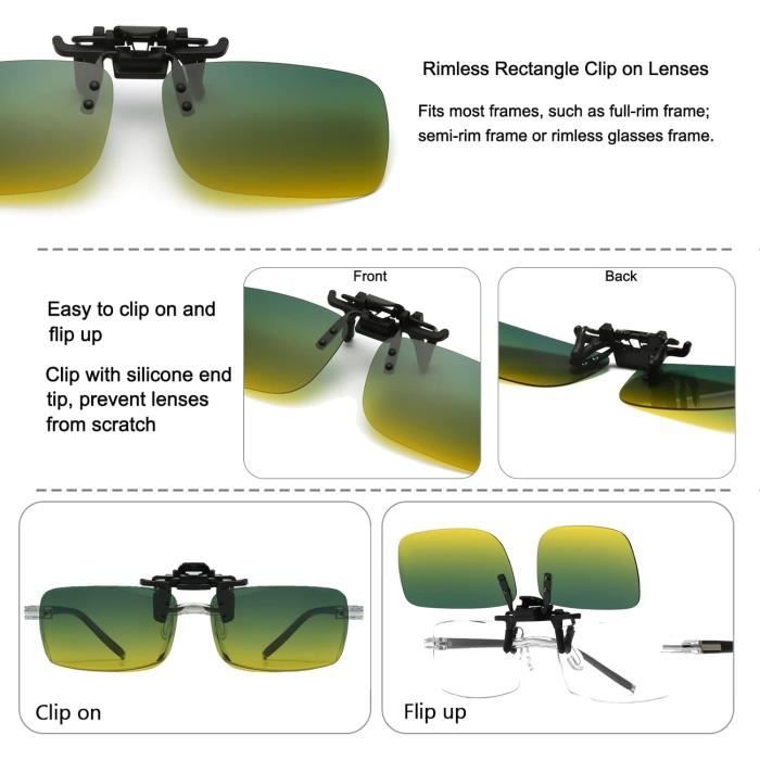 Verres solaires deals clipsables
