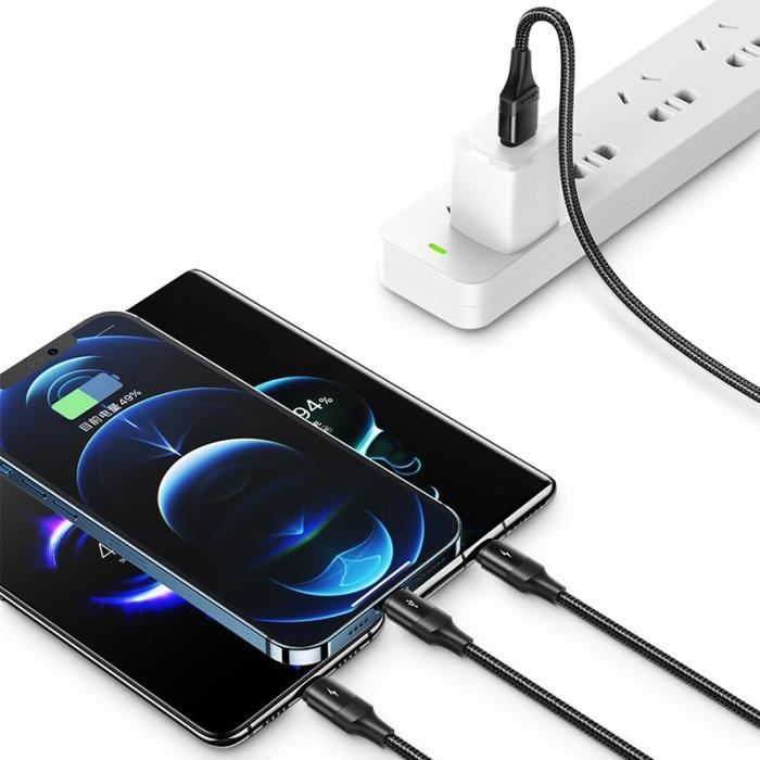 Belkin - Chargeur secteur avec câble micro-USB pour smartphones et  tablettes Android - 1,2M - Noir