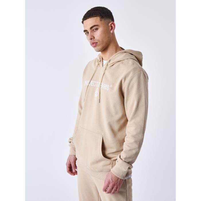 Sweat Project X Paris Beige Sweat à Capuche Beige/Marron Homme