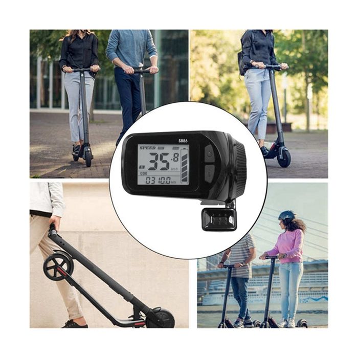 Cikonielf Affichage de vélo électrique cran LCD , 24V 36V 48V 60V