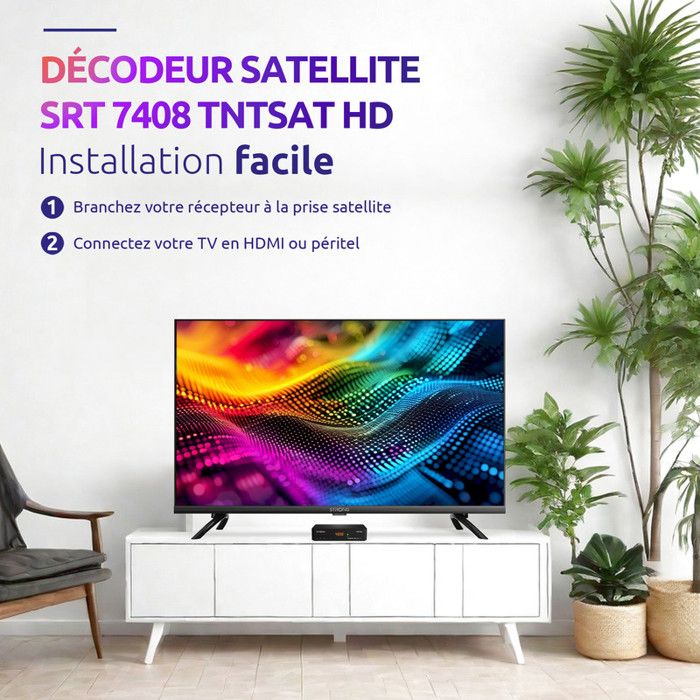 STRONG SRT7408 - Decodificador de satélite TNT con Tarjeta TNTSAT
