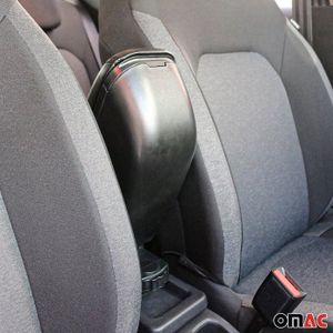 YJYWZH Accoudoir Compatible Ford FOCUS MK1 - Boîte Rangement Centrale Cuir PU Avec USB Et Porte-Gobelet