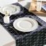 Chemin De Table Coton Polyes Teflon Antitache Triangle Scandinave