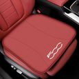 Pour Fiat 500-Rouge - Coussin de siège de voiture - Juste de coussin de siège de voiture en cuir, Protection-0