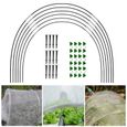 6pcs - Cerceaux de Support pour Mini serre,Tunnel de croissance pour jardin, semis, bricolage-0