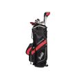 Kit (sac + 11 clubs) droitier Boston Golf canberra 8.5" 1/2 série - rouge - TU-0