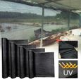 Brise-Vue pour clôture et Balustrade de Balcon LILIIN - 1,2x10m - Vert foncé - Stabilisé aux UV-0