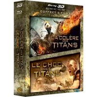 Blu-Ray 3D Le Choc des Titans + La colère des Titans - Édition boîtier SteelBook