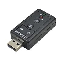 carte son externe USB 7.1, adaptateur virtuel 3D stéréo, micro, casque, Jack 3.5mm vers usb 2.0, pour ordinateur Mac et [A26260D]