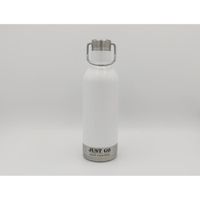 Gourde isotherme just go avec poignet 500ml contenance acier inoxydable inox sans BPA blanc blanche bouteille style vintage rétro