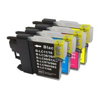  Pack de 4 Cartouches Brother Compatibles  LC-980/1100