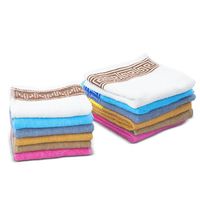 Set 12 serviettes de bain 6 visage 6 invités extra absorbant diverses couleurs, fabriqué en tissu 100% polyester extra absorbant.