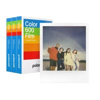 Film couleur triple pack (24 poses) - POLAROID - 600 - Cadre blanc - ASA 640 - 2 ans de garantie