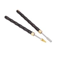 Tbest stylo à teinture pour cuir Outil d'impression de bord en cuir de stylo de teinture de bord en cuir de 2 pièces avec la
