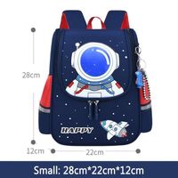 Small Astronaut -Sac d'école dessin animé pour enfants,sac à dos imprimé d'astronaute pour garçons et filles
