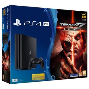 CONSOLE PS4 Console PS4 Pro 1To Noire/Jet Black + Tekken 7 Deluxe Edition - PlayStation Officiel
