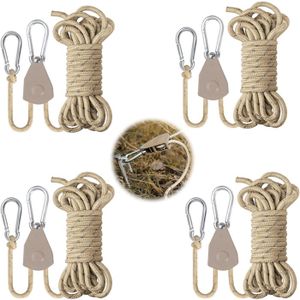 Lot de 4 cordes à cliquet réglables, corde réfléchissante Lot de 4 cordes à cliquet réglables, corde réfléchissante