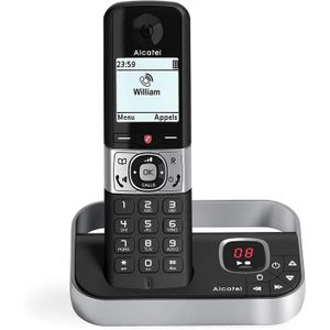 Téléphone fixe Alcatel F890 voice noir EU telephone sans fil avec