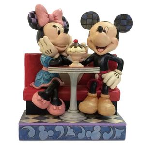 FIGURINE - PERSONNAGE Figurine Collection Mickey et Minnie Resine aspect bois - Minnie - Mixte - Adulte - Intérieur