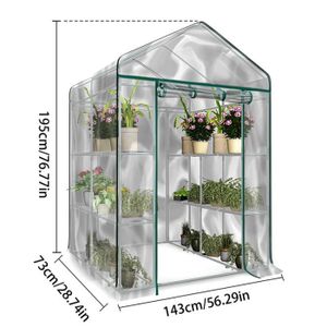 SERRE DE JARDINAGE A Cover-Couverture de plantes de serre de jardin à grille en PVC, étanche, anti-UV, balcon, haute qualité, sa