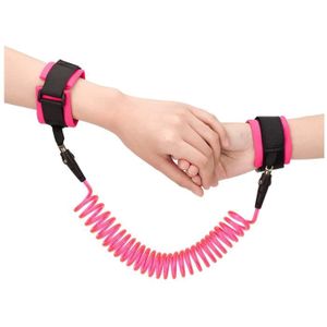 Yctze 2M Baby Kids Sangle de poignet anti-perte avec serrure de clé de sécurité Harnais pour petits enfants Bracelet 