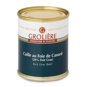 PATÉ FOIE GRAS Caille au Foie de Canard 20% Foie Gras