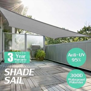 Voile D Ombrage Triangle Rectangle 5x5x7 Voile D Ombrage Gris Achat Vente Pas Cher