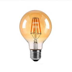 Ampoules Mode Rétro G95 8W LED Vintage Lampes E27 à vis de base B22 Baïonnette 