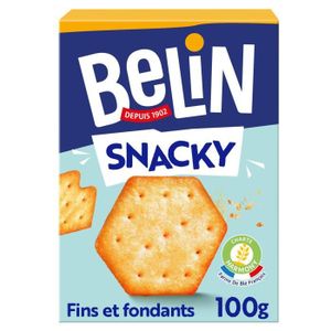 TUILES & TORTILLAS LOT DE 4 - BELIN - Snacky Biscuits apéritifs Crackers - boîte de 100 g