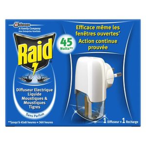 ANTI-MOUSTIQUE RAID Diffuseur Electrique Liquide anti-moustiques 