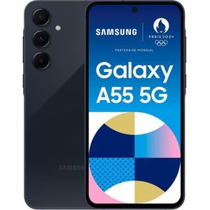 SMARTPHONE SAMSUNG Galaxy A55 5G Smartphone 128Go Bleu nuit