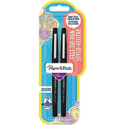 Flair Pointe Moyenne Stylos Feutre Paper Mate Flair Lot De 6 - Pointe 0.7mm, Sans Bavures | Couleurs Tropicales Stylo Feutre