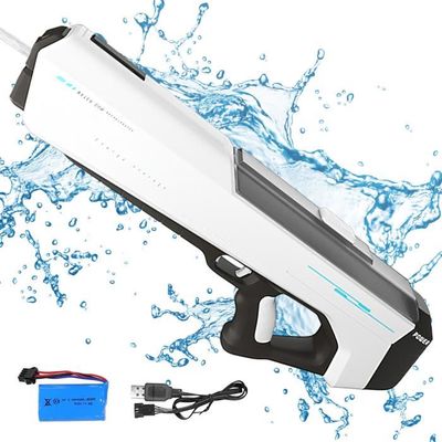 Pistolet à Eau Électrique Automatique – Grande Capacité 300 Ml, Longue Portée, ABS, Pour Piscine Et Plage