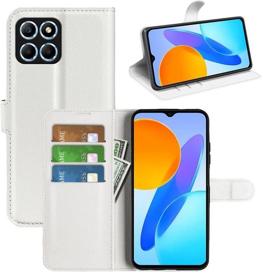 Coque pour Honor X6 5G / X8 / 70 Lite - Etui Housse Portefeuille Fermeture Magnétique Noir