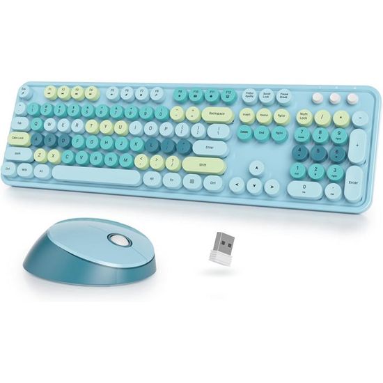 Clavier À Membrane 100%,104 Touches Punk Style Machine À Écrire Rétro,Clavier À Membrane À