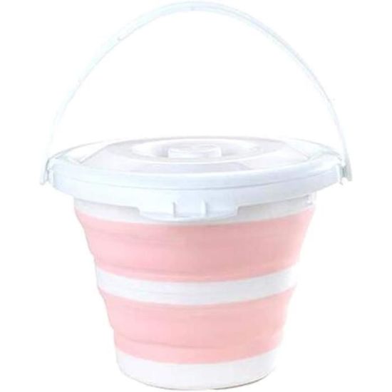 Seau Intérieur De Poubelle Rond En Plastique - Avec Poignée, Remplacement De Sac - Pour Cuisine, Salle De Bain, Extérieur - Facile à Nettoyer - 7