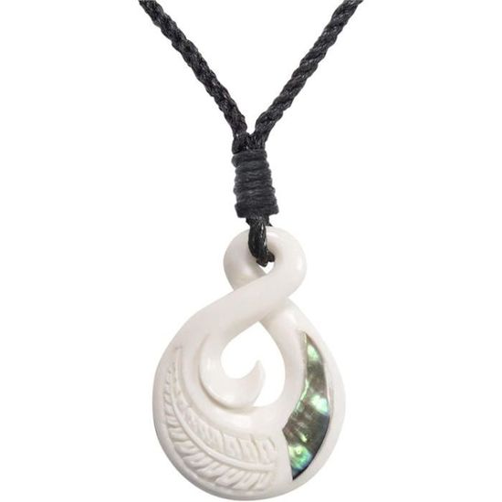 Collana con ciondolo Toki in giada nefrite Pounamu