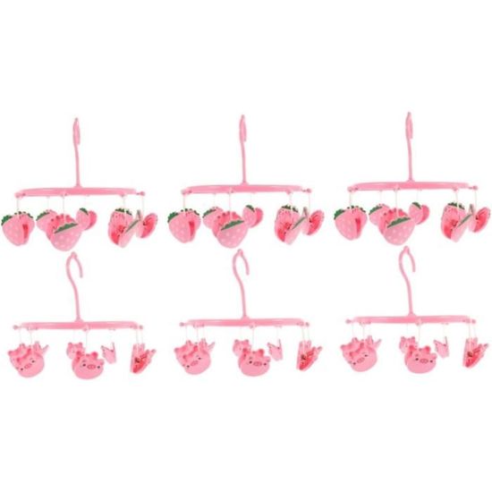 10 Cintres Bébé Rose - Cintres Enfants Anti-dérapants En Plastique PP - Pour Armoire Et Séchage - 4
