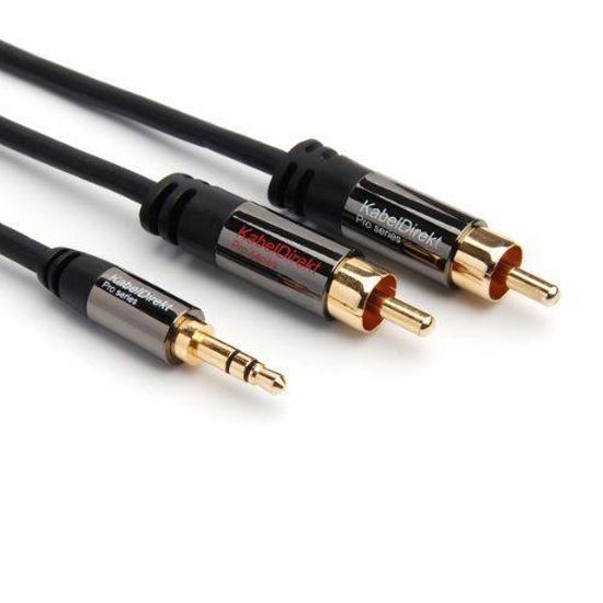 Câble Audio Jack 3,5 Mm Stéréo (3m) - Pro Series KabelDirekt - Pour Smartphone, IPod, IPhone - 8