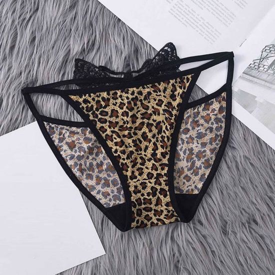 Sous vetement leopard femme sales