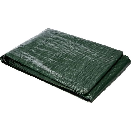Bâche 650 G/m² 4x8 M Couverture De Camping Protection Jardin Vert