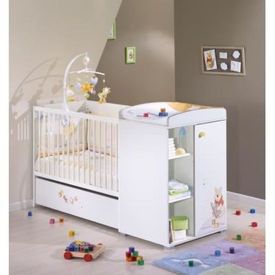 Lit Evolutif Winnie L Ourson Multifonctions Ave Cdiscount Puericulture Eveil Bebe