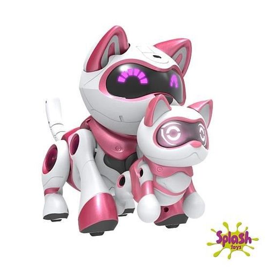 Splash Toys Animal Interactif Teksta Kitty Et Son Chaton Cdiscount Jeux Jouets