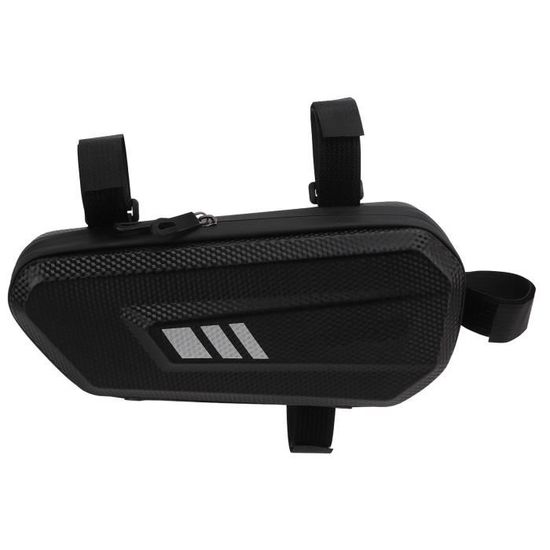 Sacoche de selle de moto TBEST - Coque rigide en cuir PU - Blanc - Imperméable - 2L de capacité