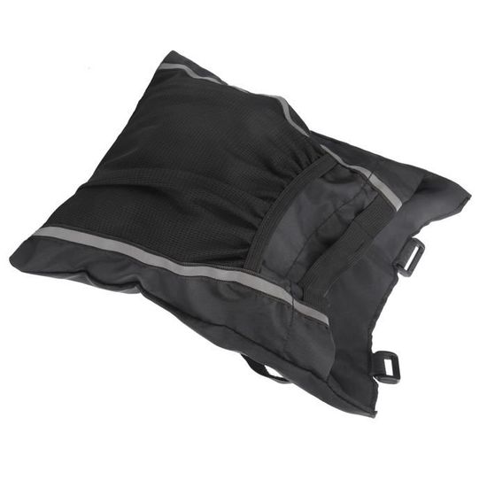 Sac Jambe Moto Polyvalent – Noir, Style Carbone, Sangle Amovible, Pour Vélo, Rando Et Camping