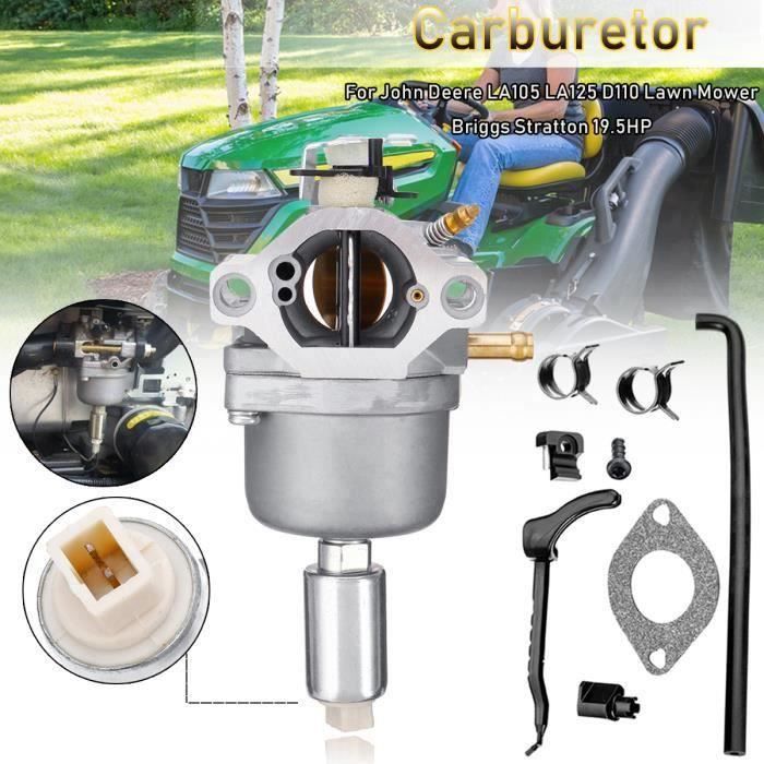 CT T4W Carburateur Pour John Deere LA105 LA125 D110 Lawn Mower Briggs Stratton 19.5HP
