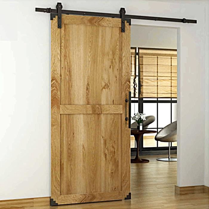 AIZHIYUAN Poignée Noir en Acier au Carbone de Porte Coulissante 170mm Poignée de Porte Antique pour Armoire de Cuisine Chambre à