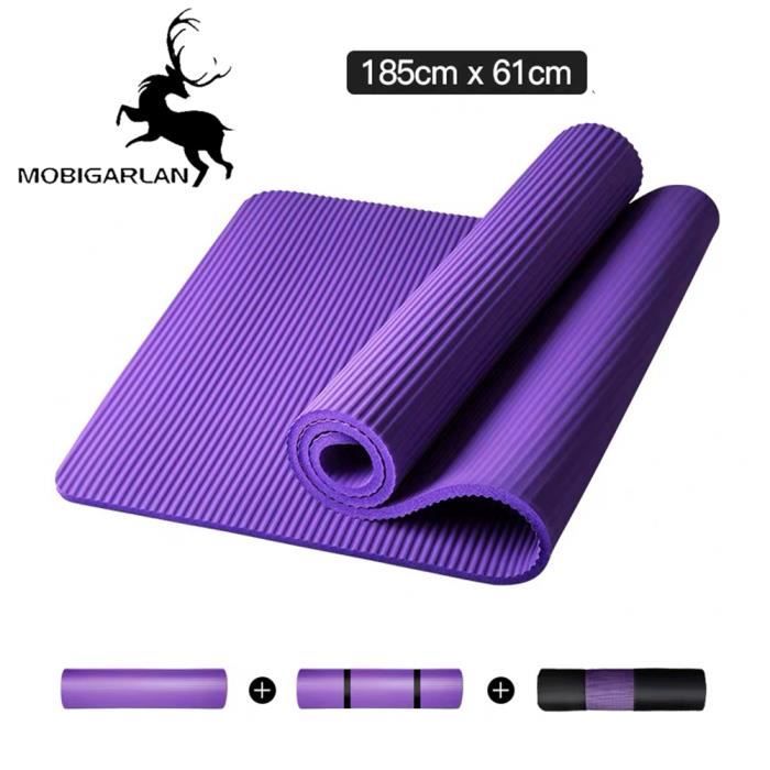 Tapis de Yoga Antidérapant - Tapis Yoga Antidérapant Écologique - Tapis pour Yoga Et Pilate - Matelas Yoga - Yoga Mat 185 x 61 cm