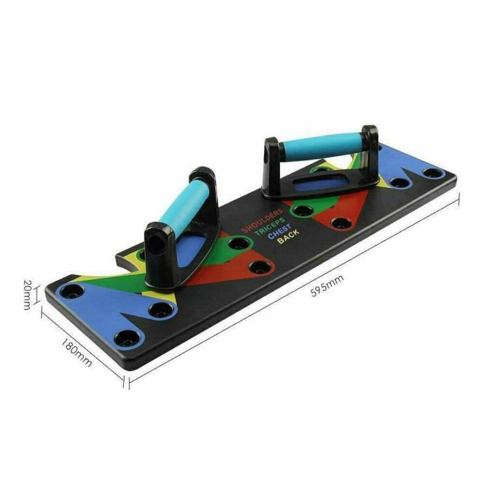9 En 1 Poignées de Traction Push up Sport Fitness Musculation Pectoral Latissimus Bras épaules Gym